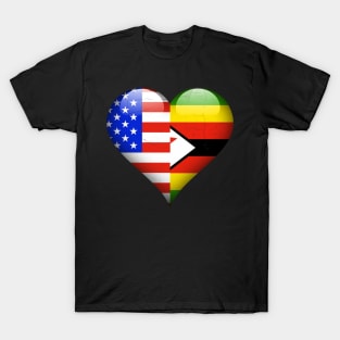 Half American Half Zimbabwean - Gift for Zimbabwean From Zimbabwe T-Shirt